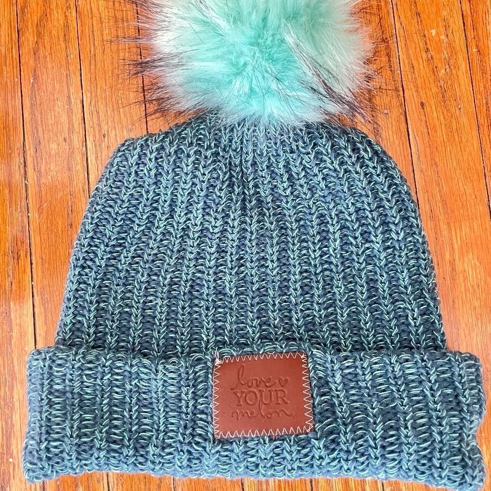 Knit Love Your Melon PomPom Hat